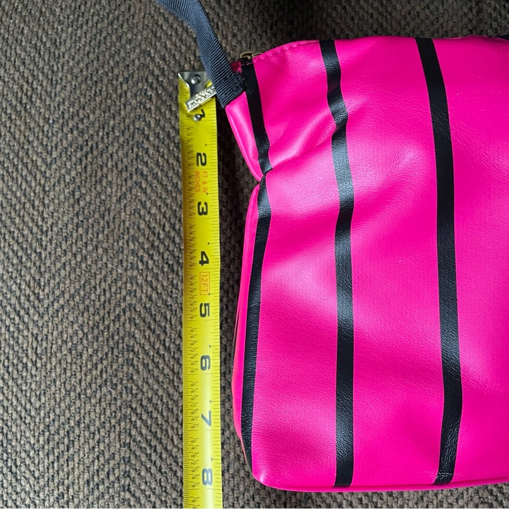 HP Pink & Black Upcycled Crossbody Bag - Picture 5 of 8